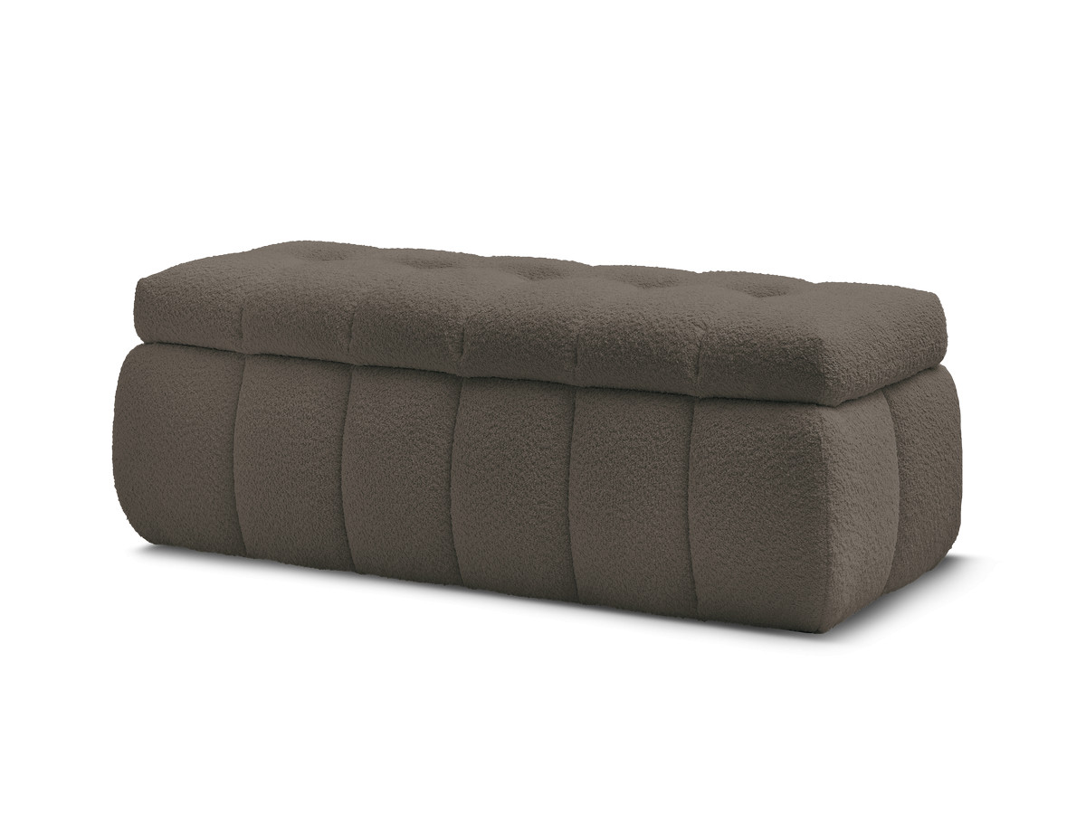 Bout de lit MONT-BLANC tissu bouclette
