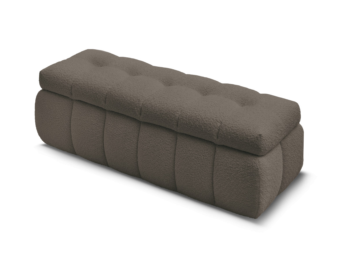 Bout de lit MONT-BLANC tissu bouclette