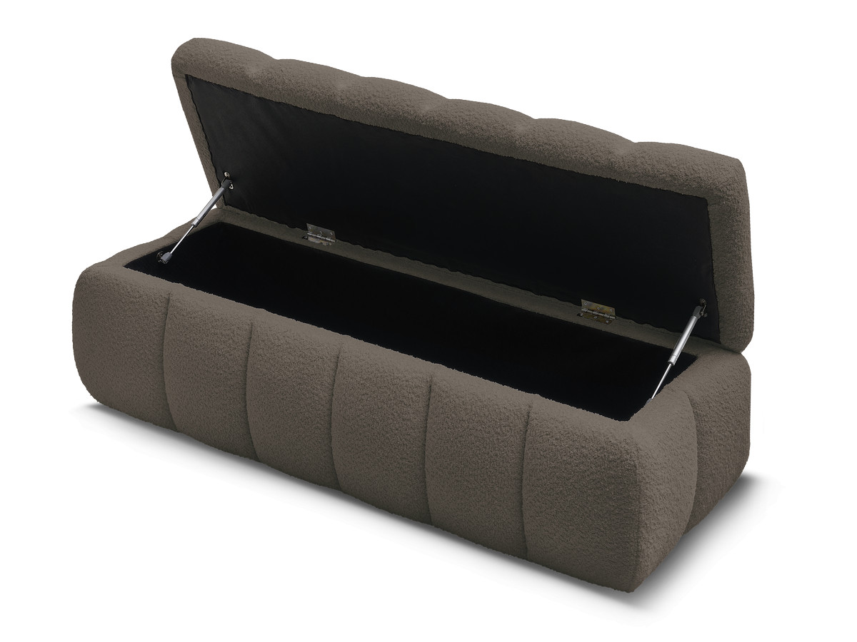 Bout de lit MONT-BLANC tissu bouclette