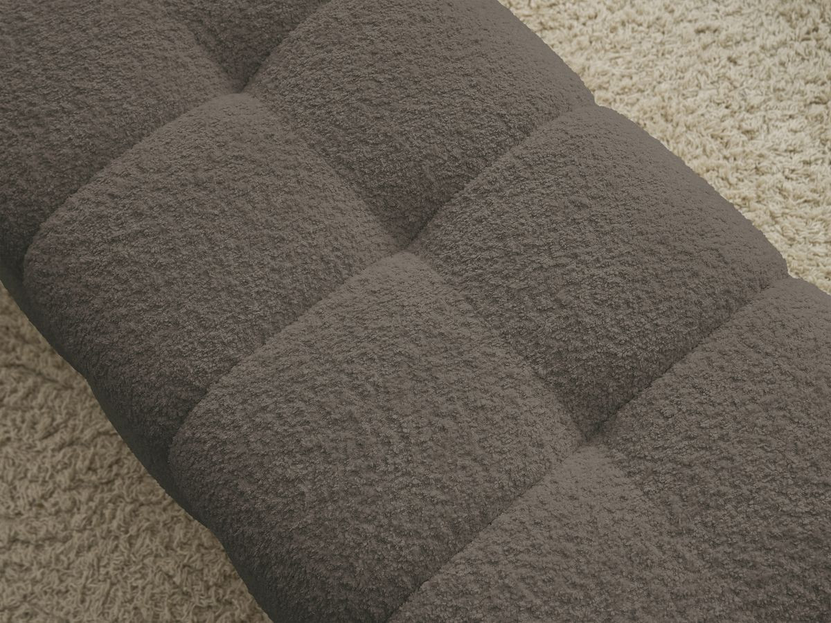 Bout de lit MONT-BLANC tissu bouclette