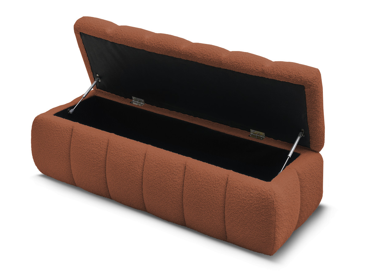 Bout de lit MONT-BLANC tissu bouclette