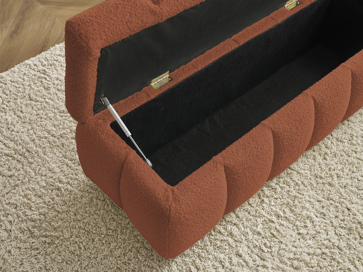 Bout de lit MONT-BLANC tissu bouclette