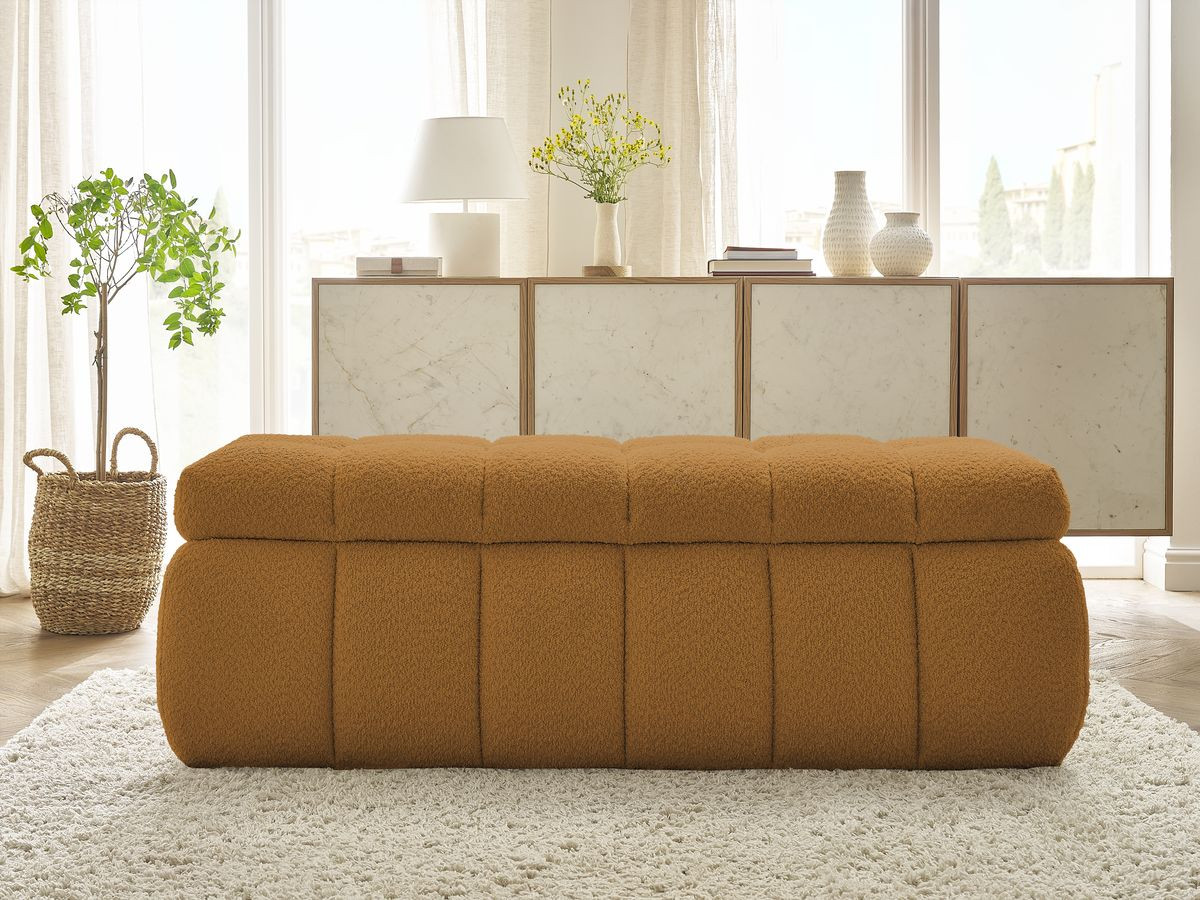 Bout de lit MONT-BLANC tissu bouclette
