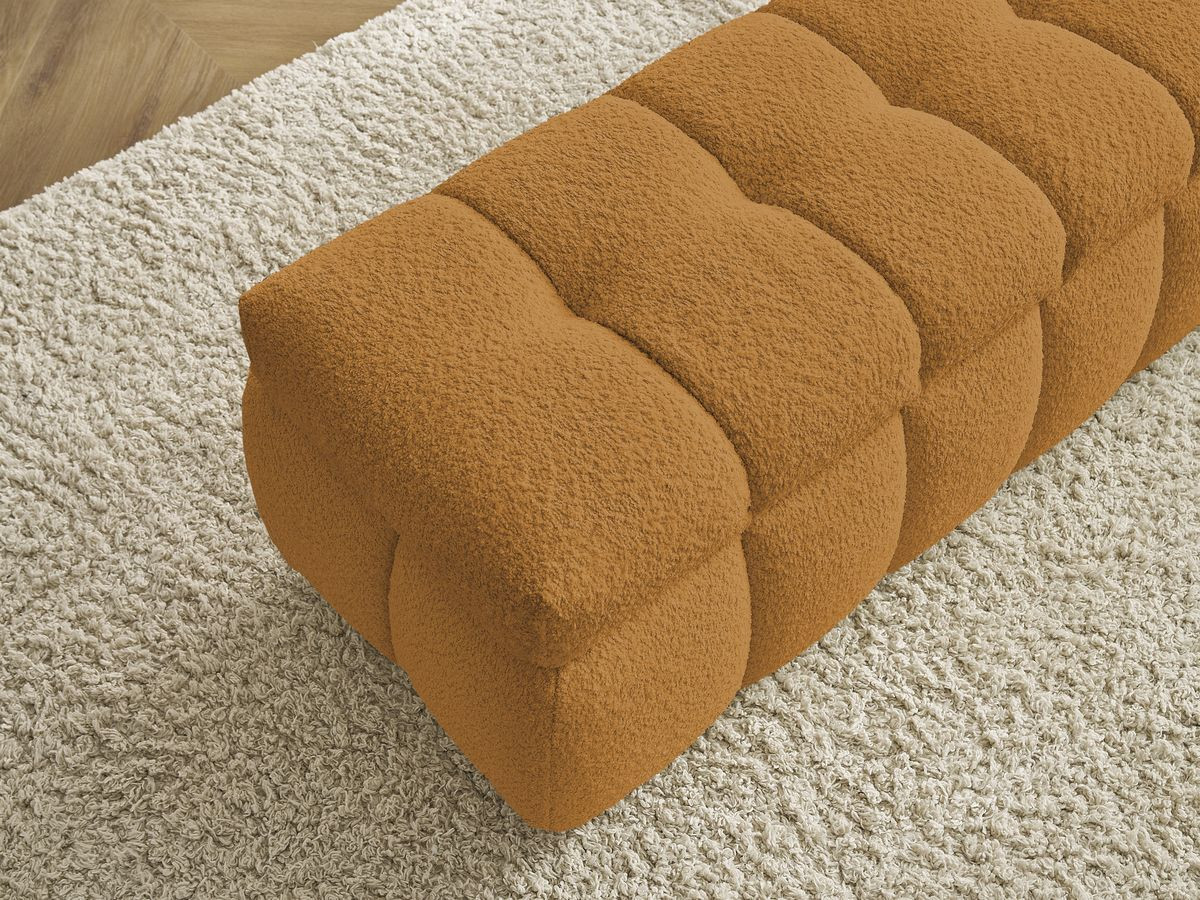 Bout de lit MONT-BLANC tissu bouclette