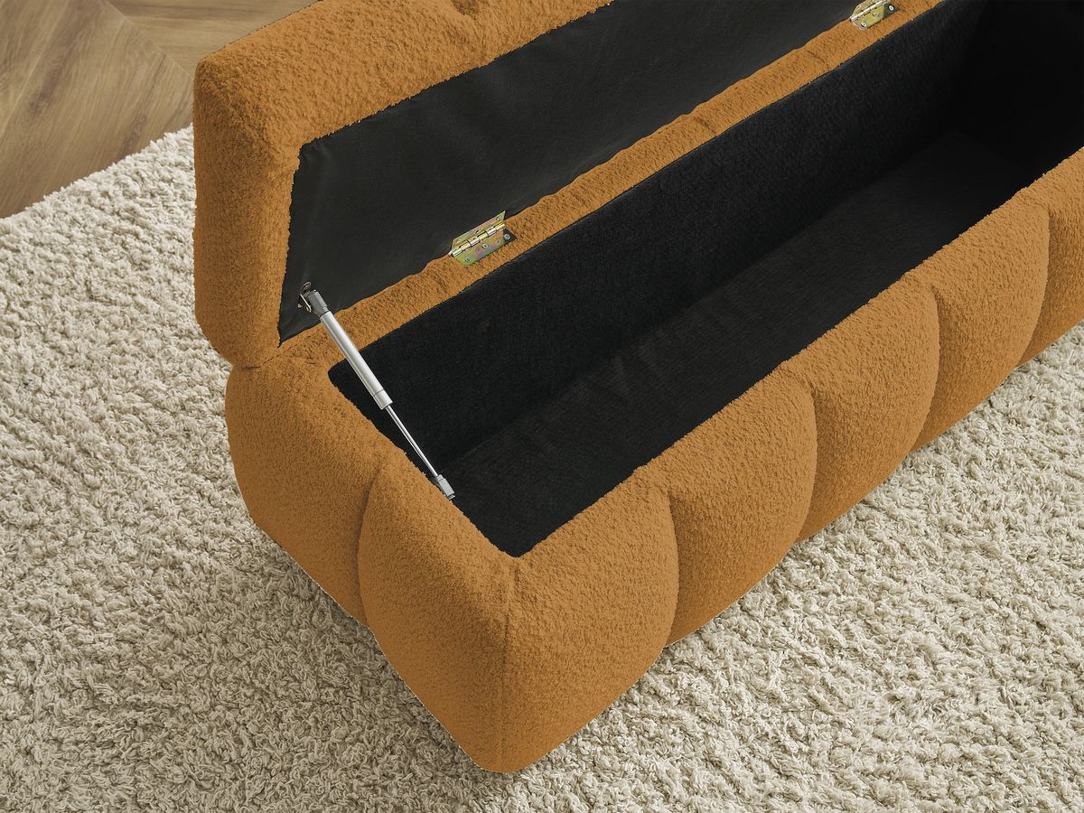 Bout de lit MONT-BLANC tissu bouclette