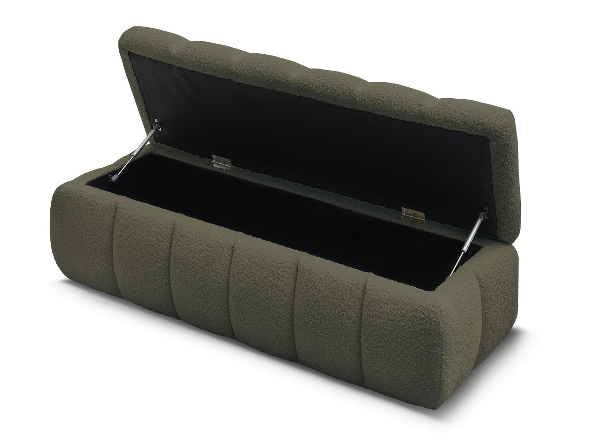 Bout de lit MONT-BLANC tissu bouclette