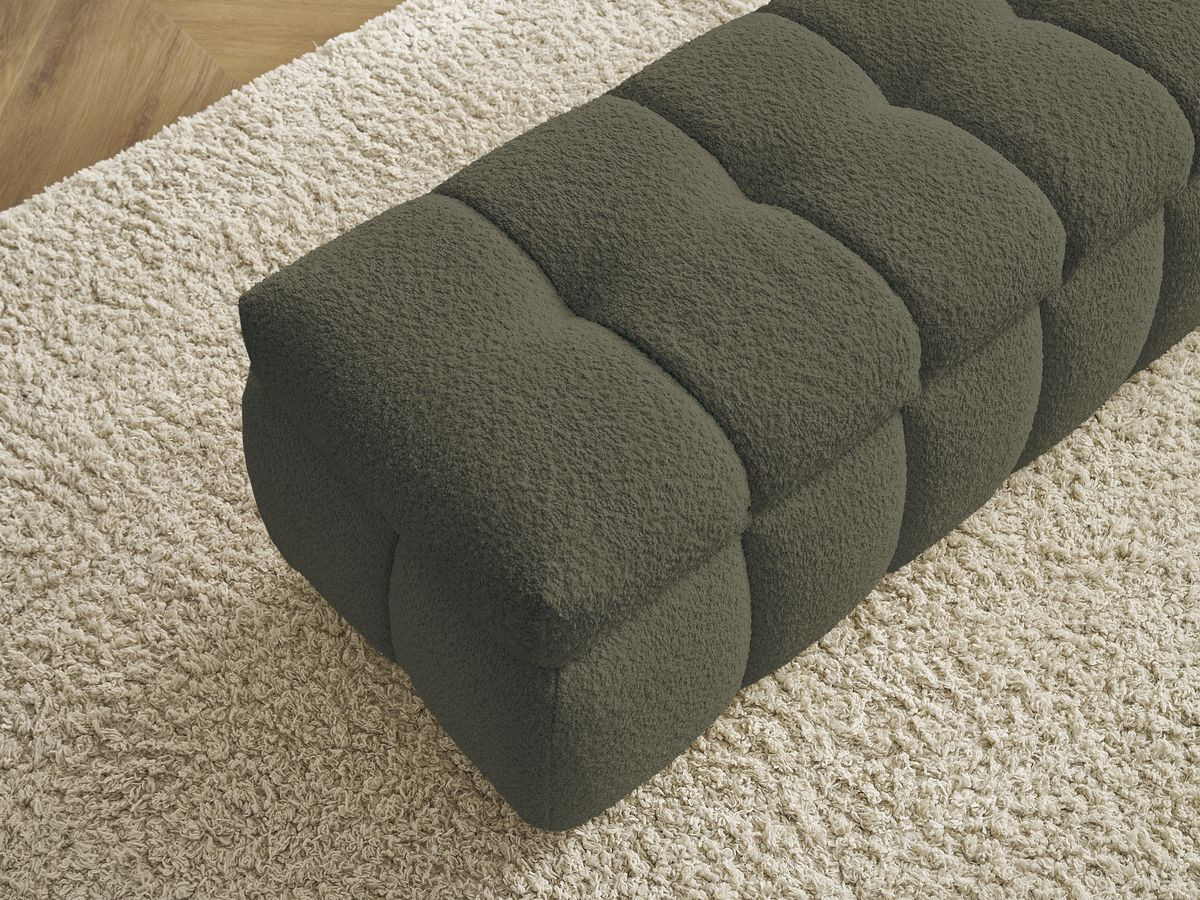 Bout de lit MONT-BLANC tissu bouclette