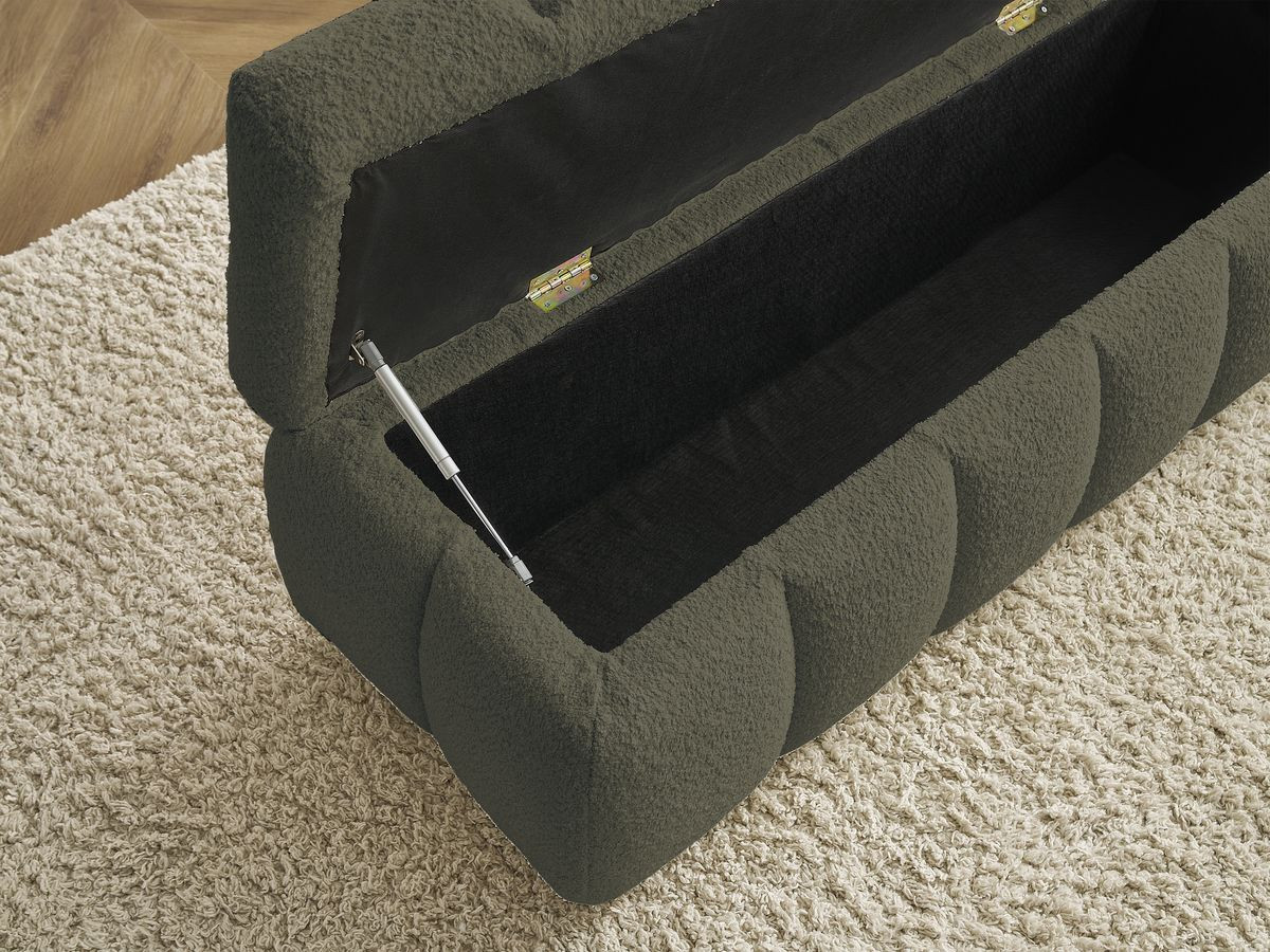 Bout de lit MONT-BLANC tissu bouclette