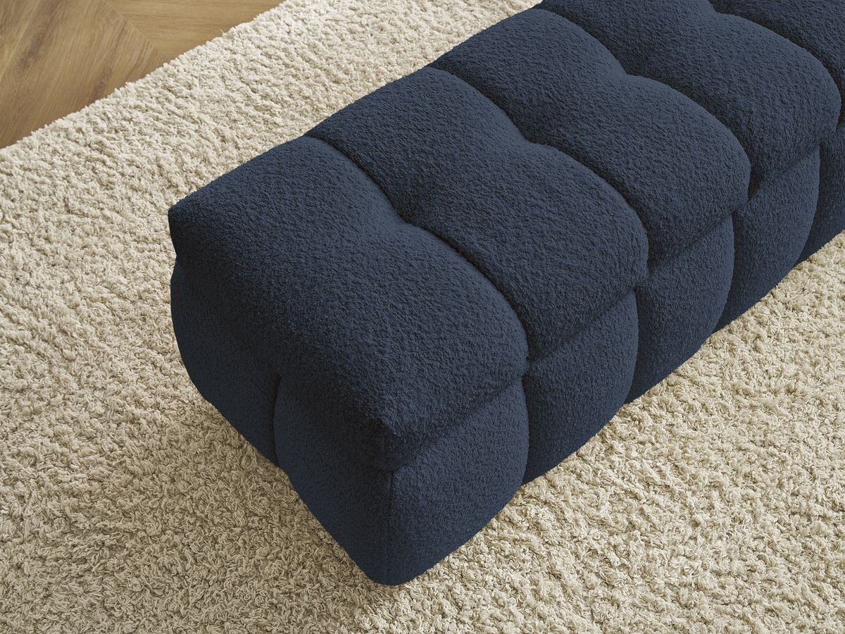 Bout de lit MONT-BLANC tissu bouclette