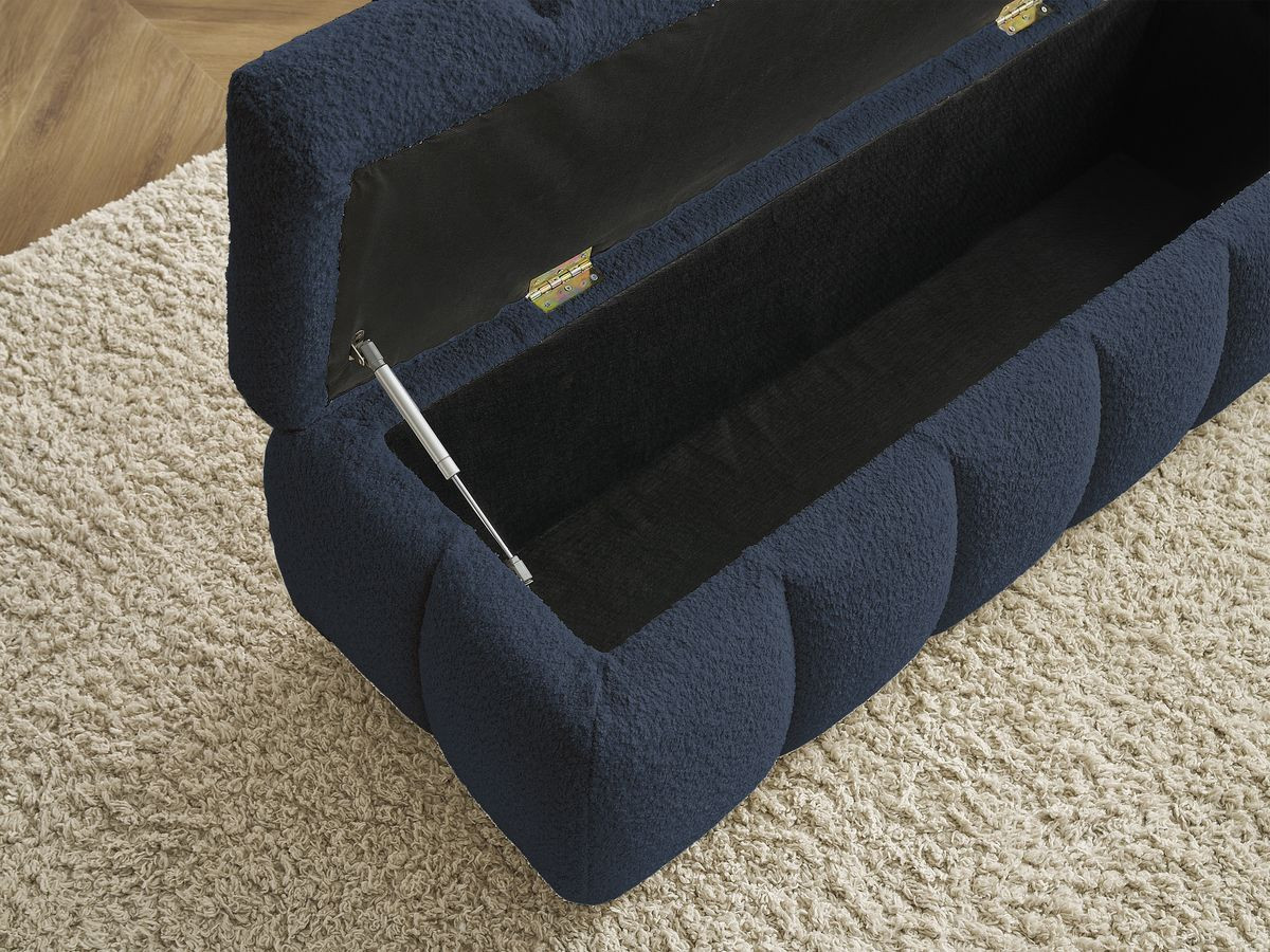 Bout de lit MONT-BLANC tissu bouclette
