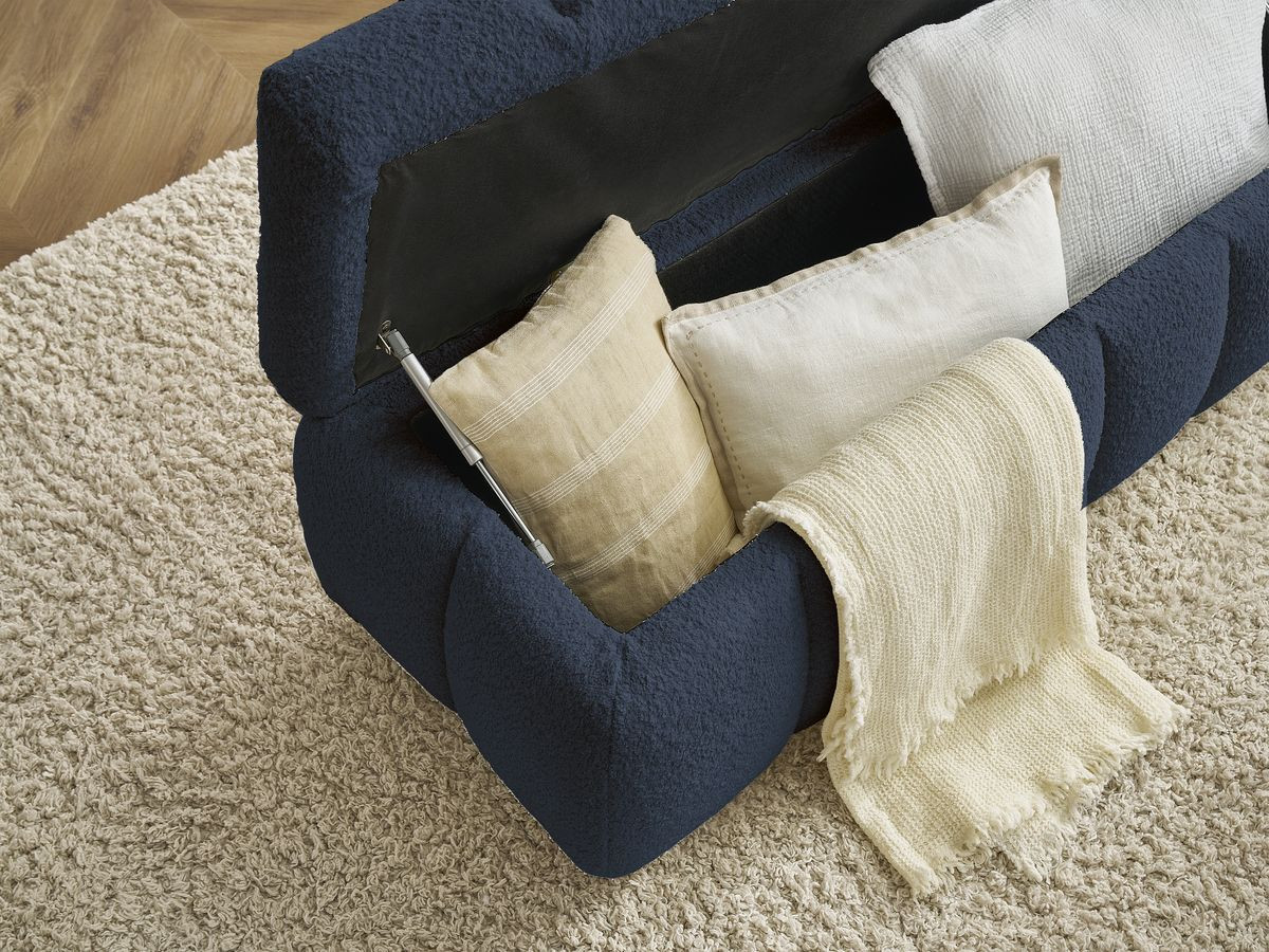 Bout de lit MONT-BLANC tissu bouclette