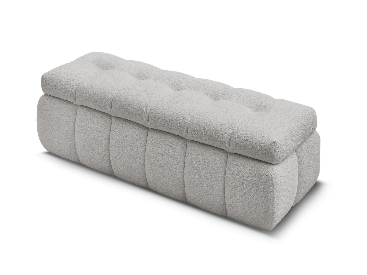 Bout de lit MONT-BLANC tissu bouclette