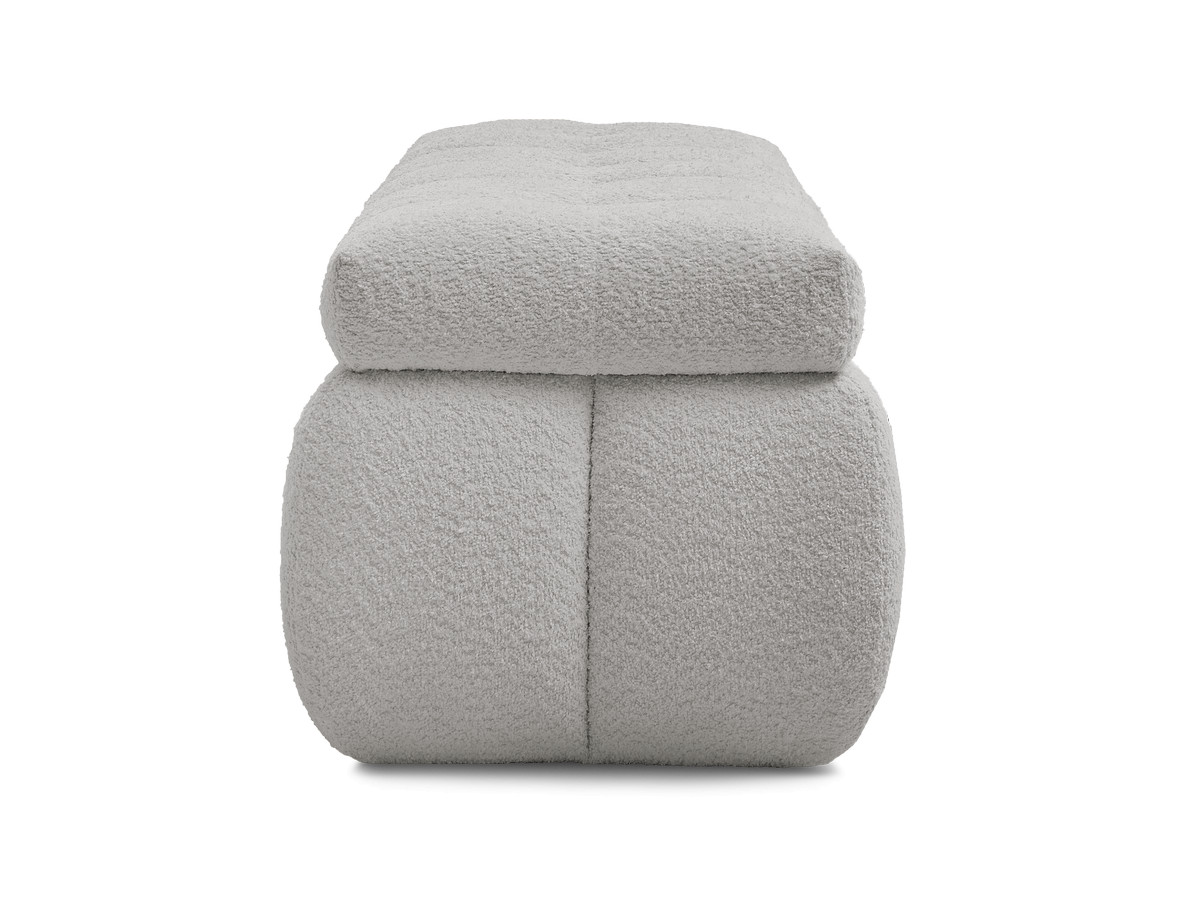 Bout de lit MONT-BLANC tissu bouclette
