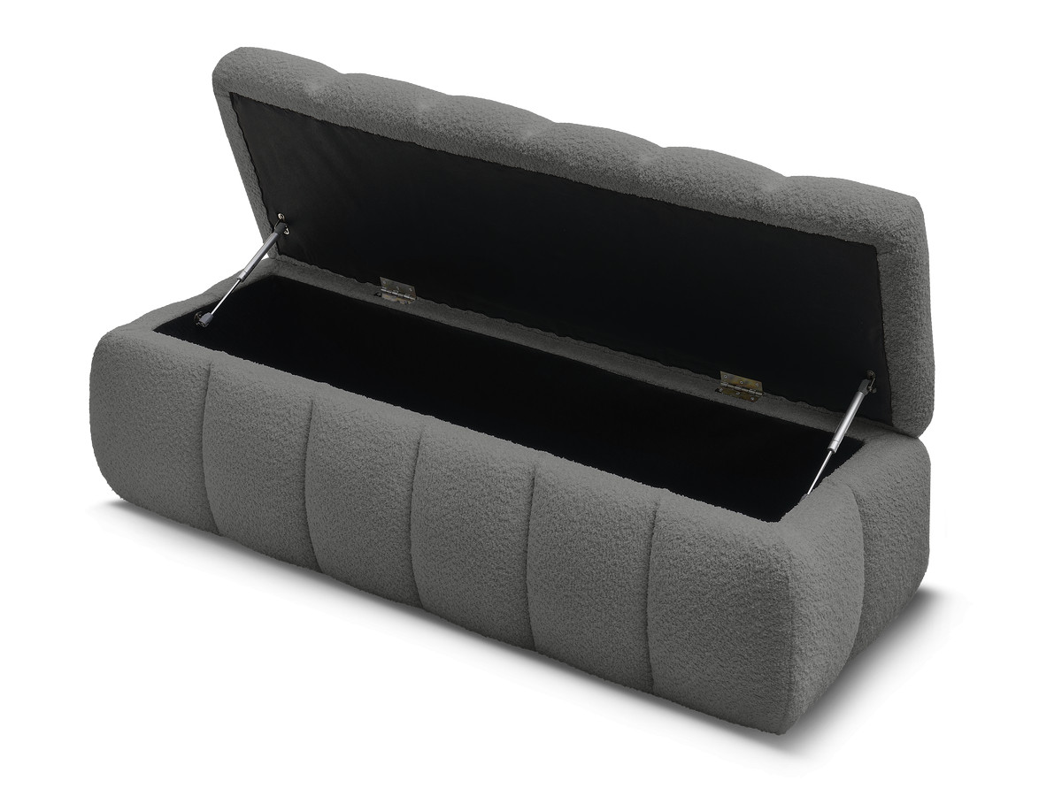 Bout de lit MONT-BLANC tissu bouclette