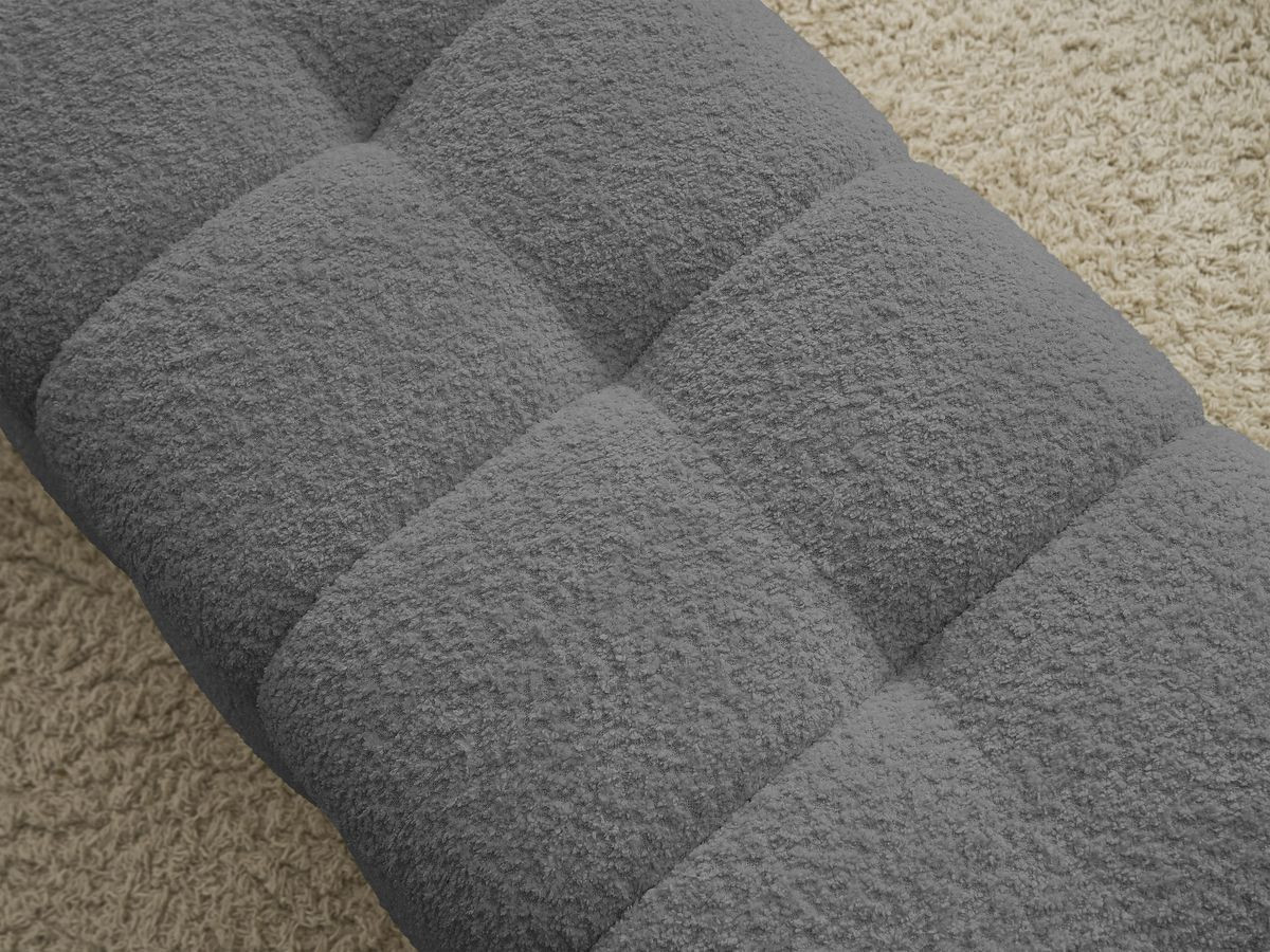 Bout de lit MONT-BLANC tissu bouclette
