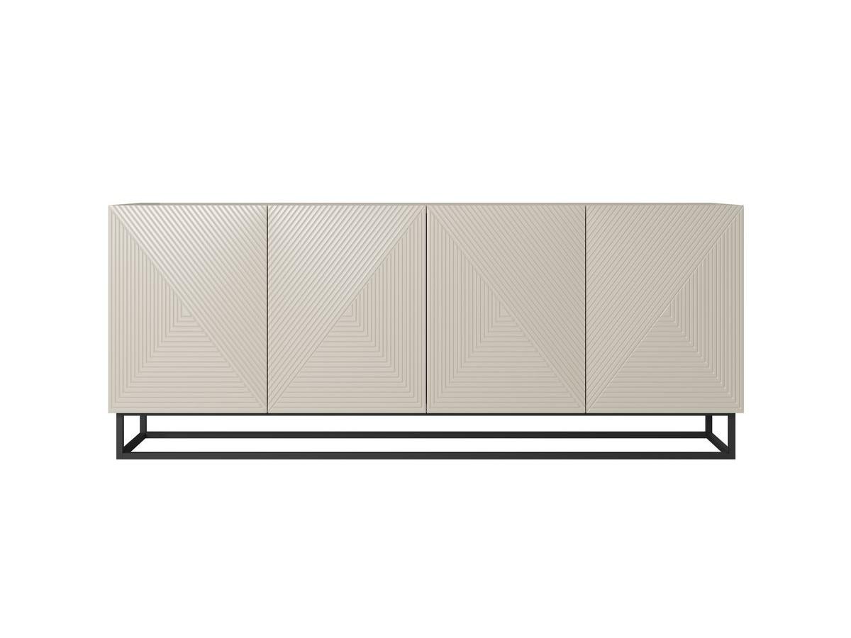 ALICE 4-deurs dressoir 200 cm metalen poten