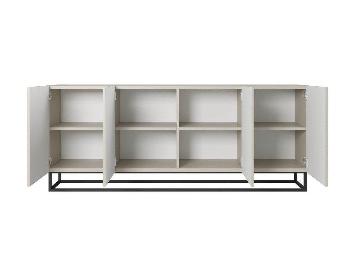 ALICE 4-deurs dressoir 200 cm metalen poten