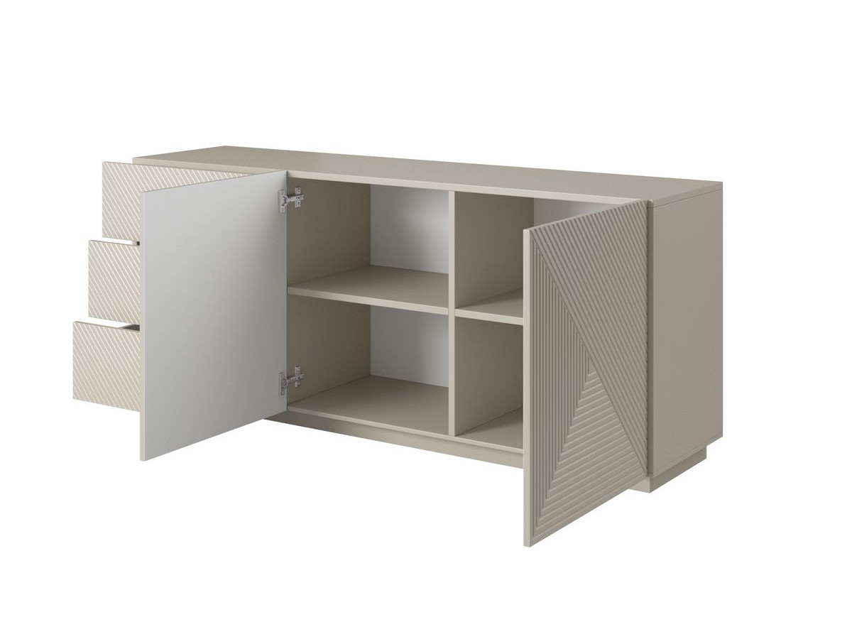 Buffet 2 portes 167 cm ALICE beige — vue 6