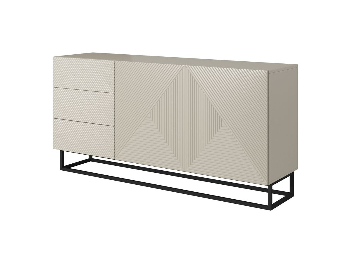 ALICE 2-deurs dressoir 167 cm metalen poten