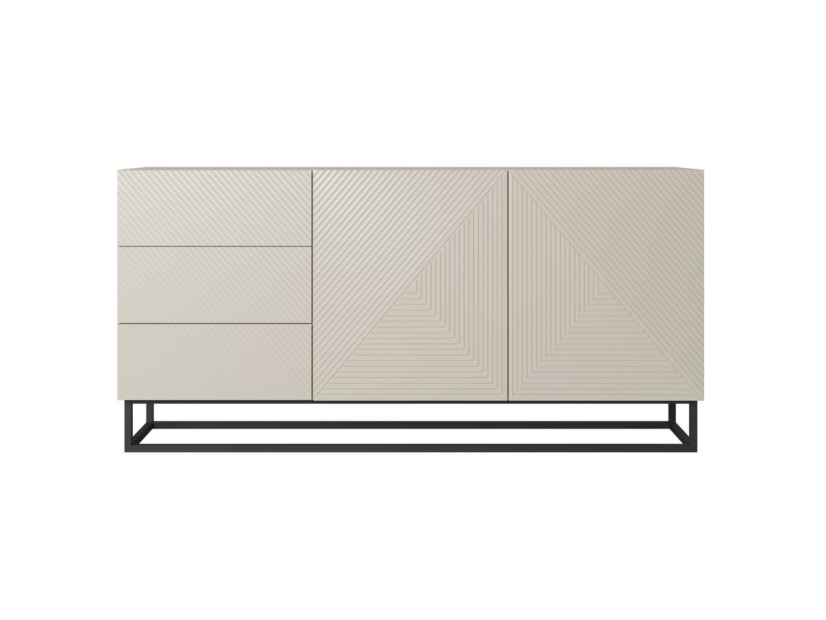 ALICE 2-deurs dressoir 167 cm metalen poten