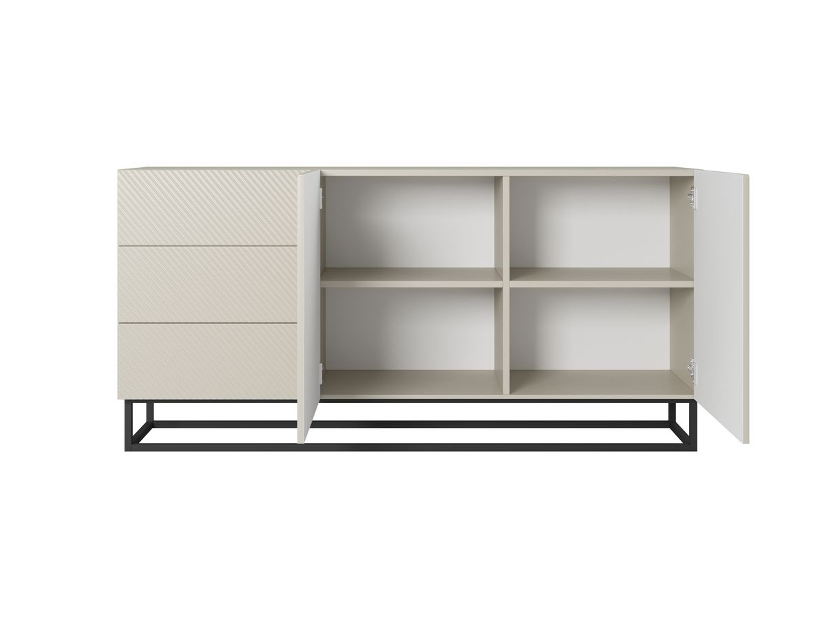 ALICE 2-deurs dressoir 167 cm metalen poten