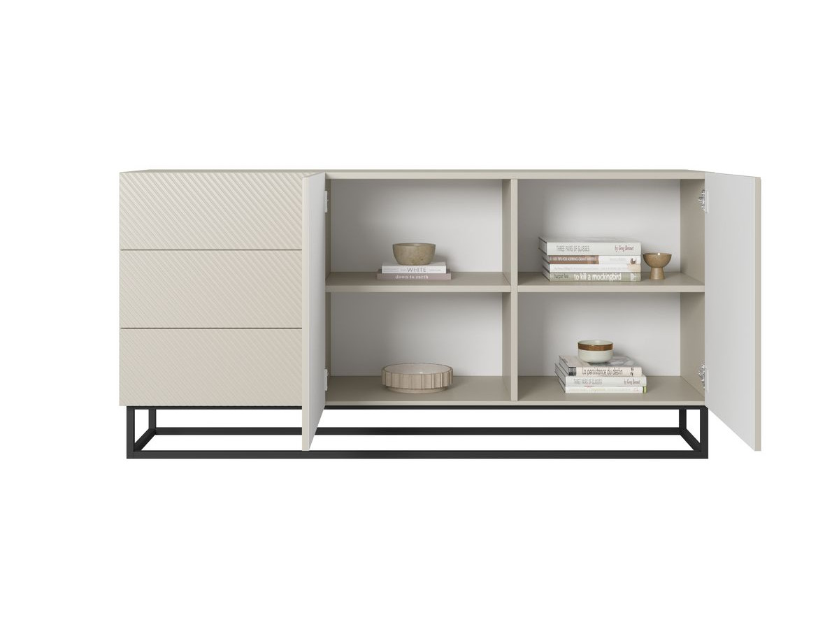 ALICE 2-deurs dressoir 167 cm metalen poten