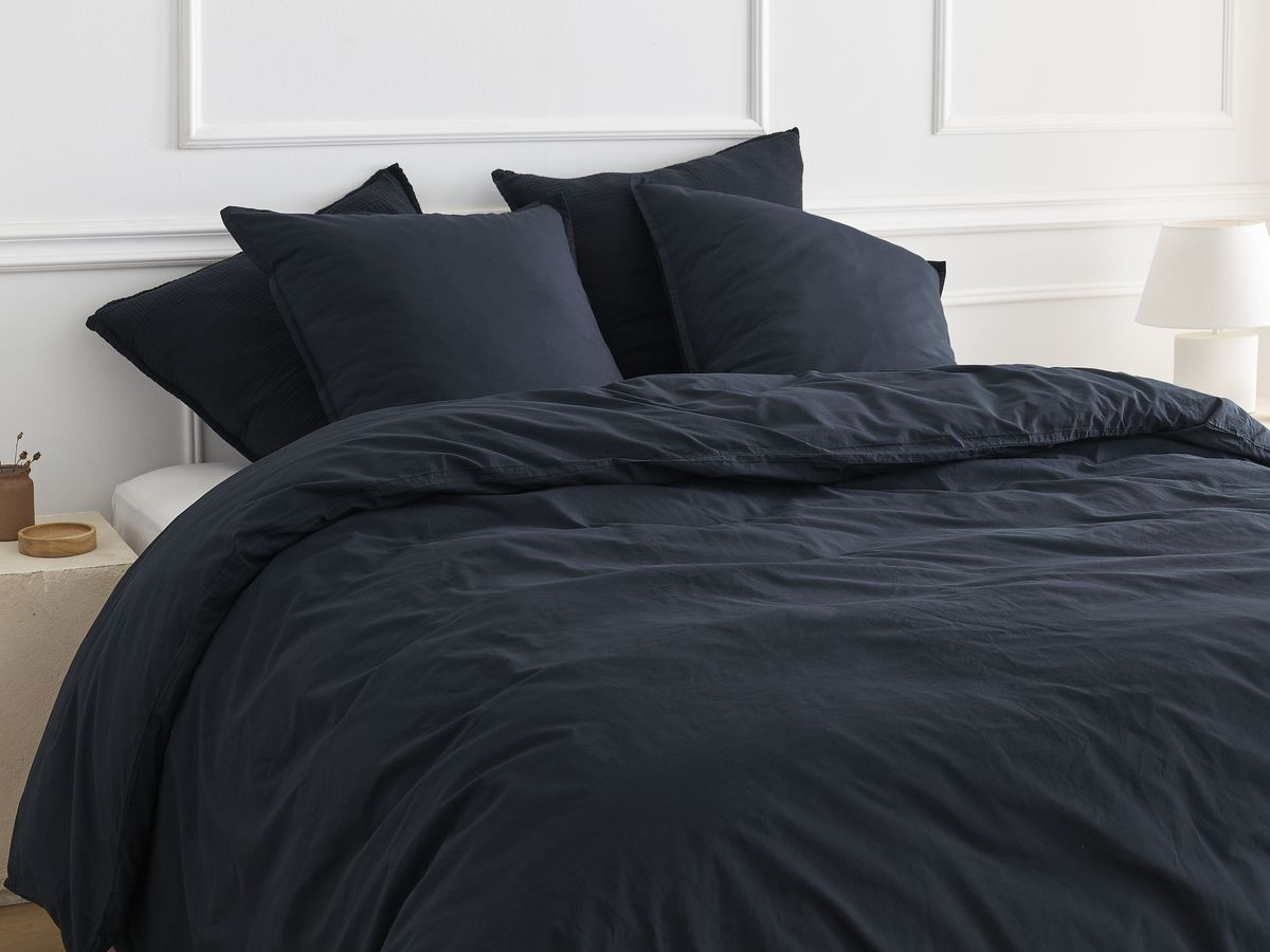 HERA volwassen katoenen percal beddengoedset met dekbedovertrek en kussenslopen