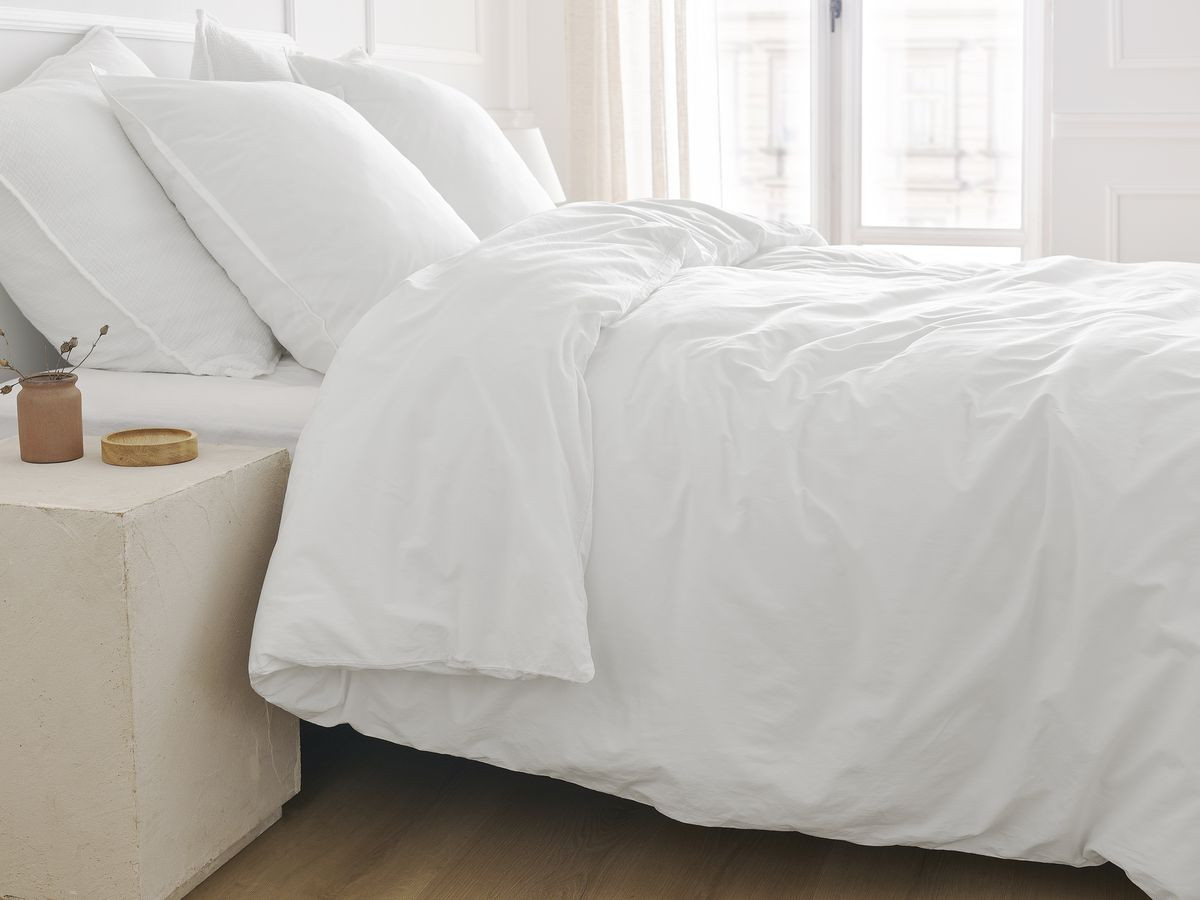 HERA volwassen katoenen percal beddengoedset met dekbedovertrek en kussenslopen