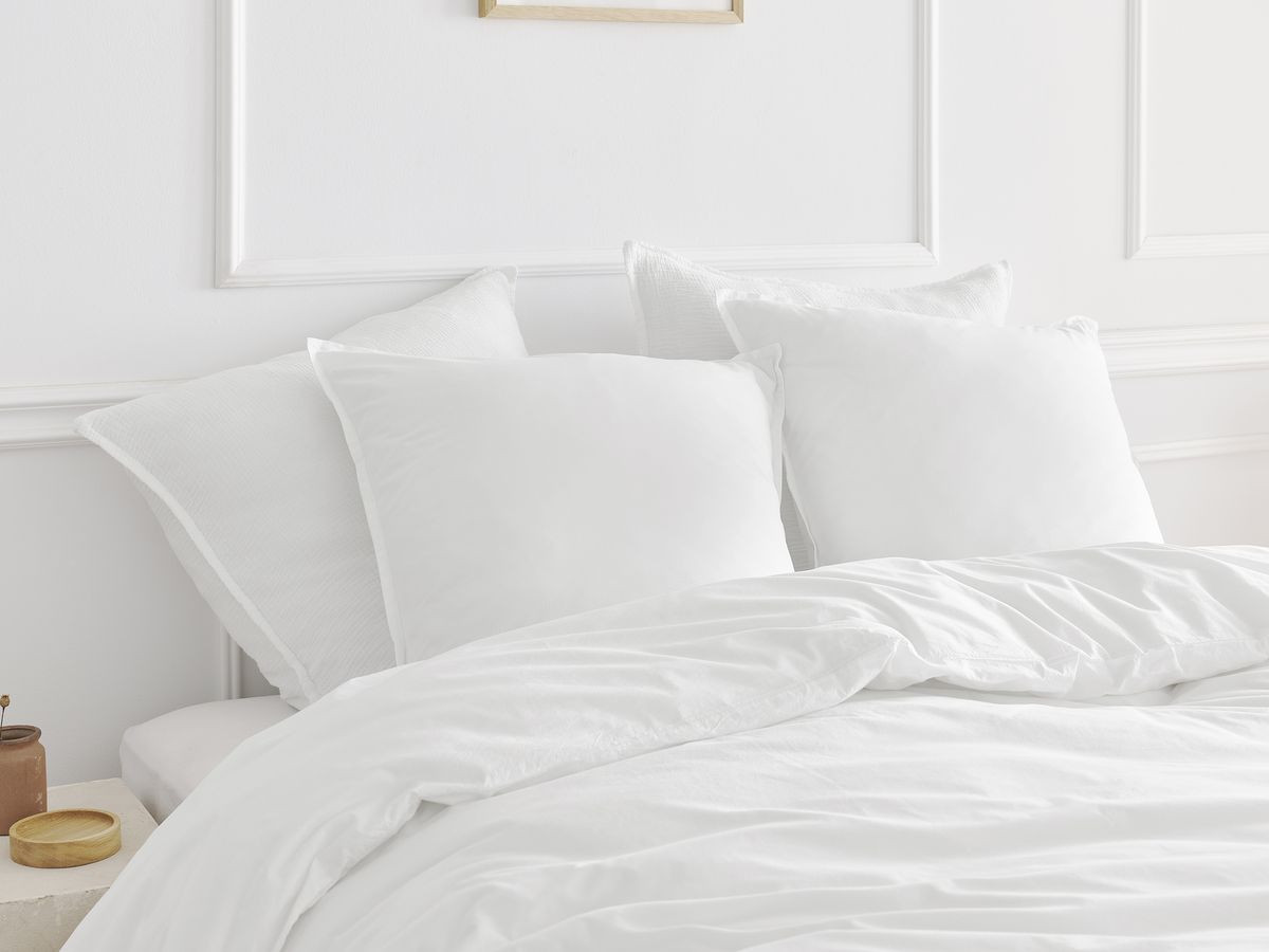 HERA volwassen katoenen percal beddengoedset met dekbedovertrek en kussenslopen