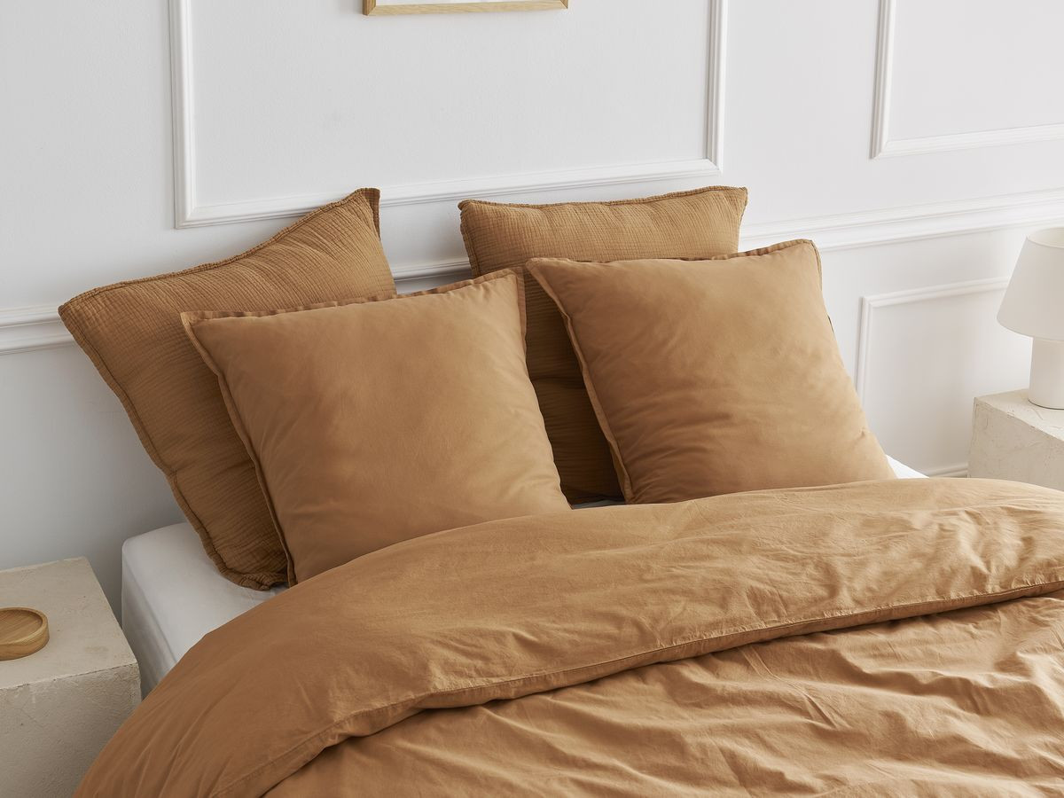 HERA volwassen katoenen percal beddengoedset met dekbedovertrek en kussenslopen