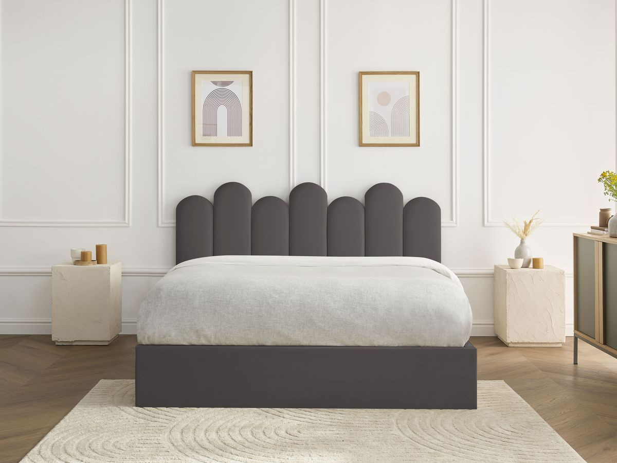 Lit coffre BADJA velours