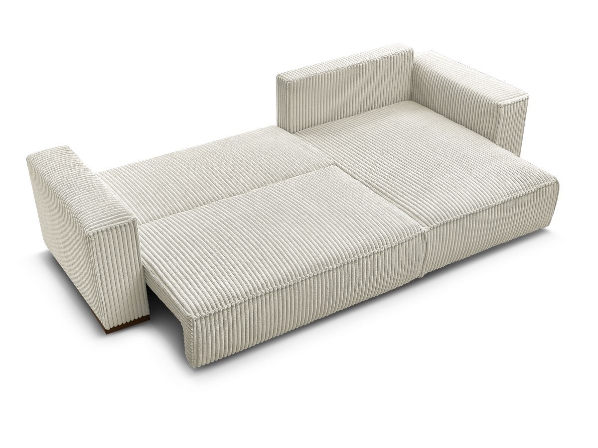 Canapé d'angle convertible réversible coffre CHELSEA gros côtelé doux