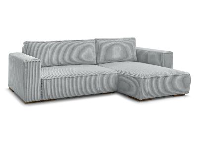 Canapé d'angle réversible convertible coffre CHELSEA gros côtelé doux