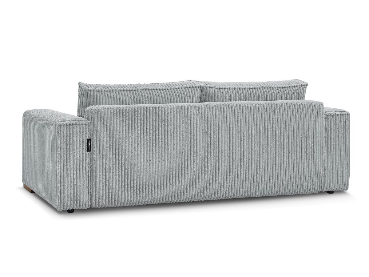 Canapé d'angle fixe EVEREST tissu chiné - Orange - Angle droit - 10 coussins