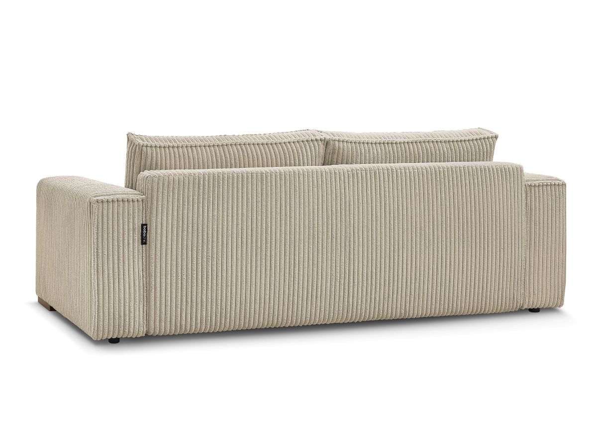 Canapé d'angle fixe EVEREST tissu chiné - Orange - Angle droit - 10 coussins