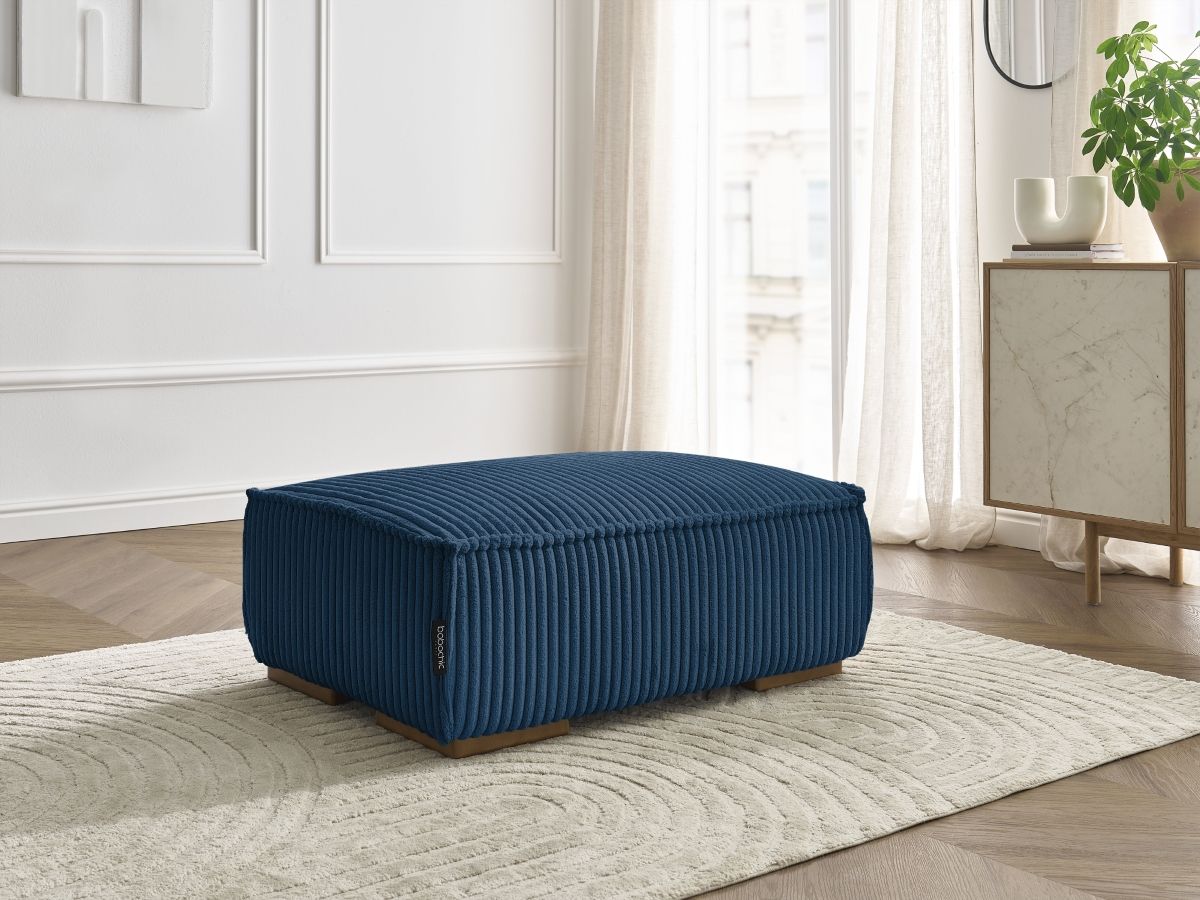 Pouf CHELSEA gros côtelé doux
