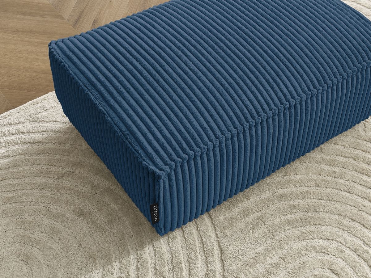 Pouf CHELSEA gros côtelé doux