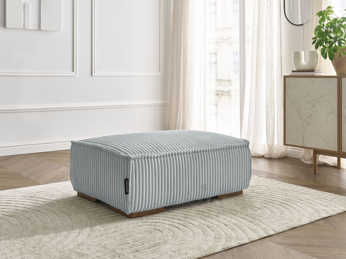 Pouf CHELSEA gros côtelé doux
