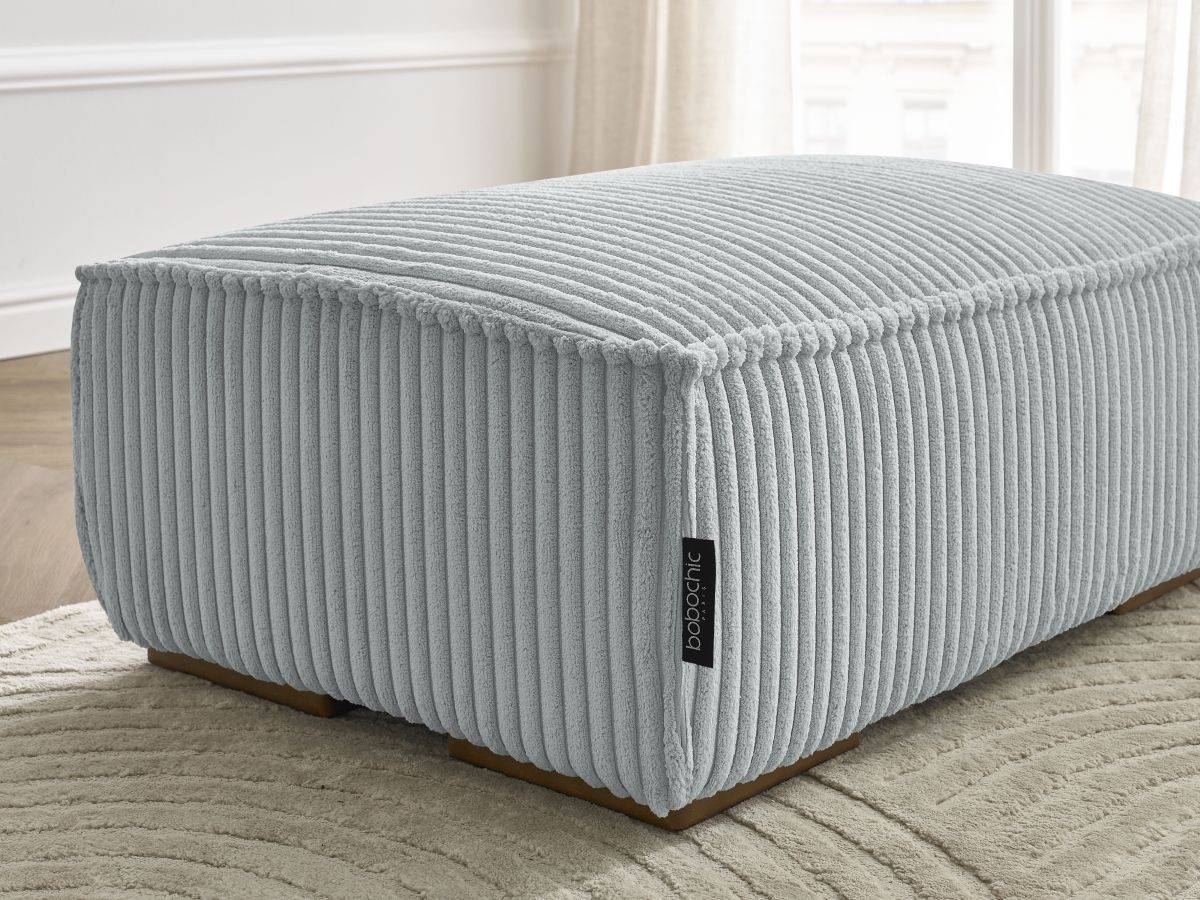 Pouf CHELSEA gros côtelé doux