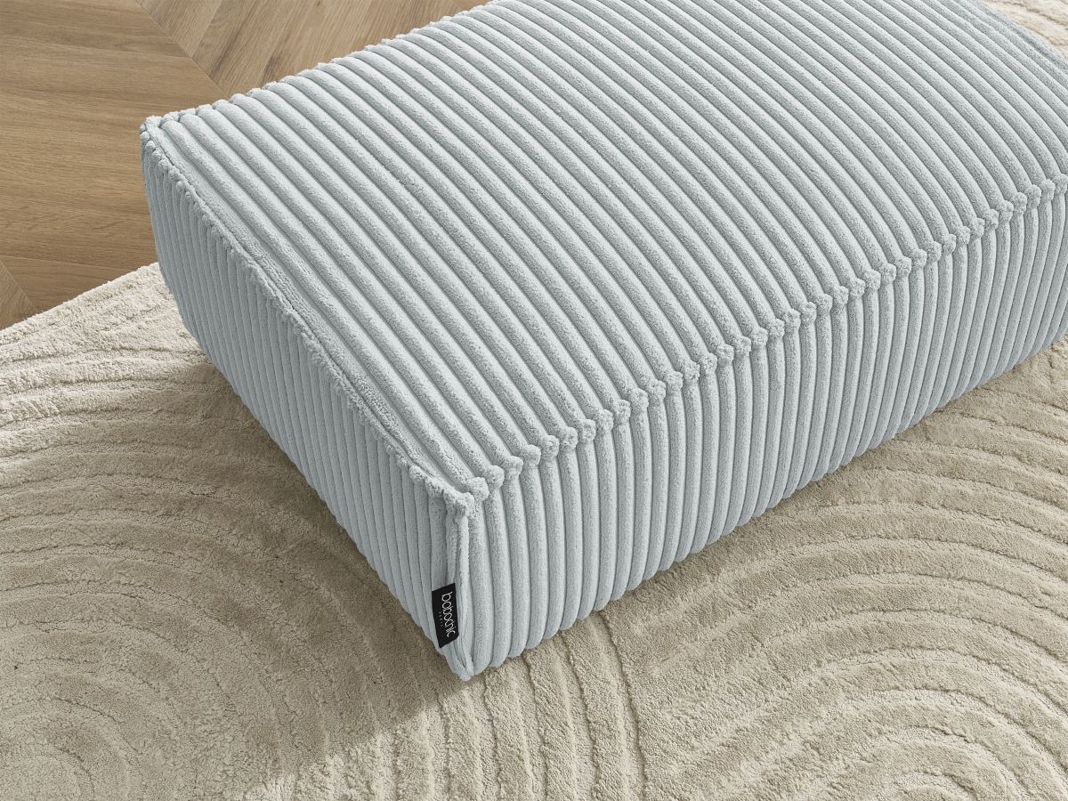 Pouf CHELSEA gros côtelé doux