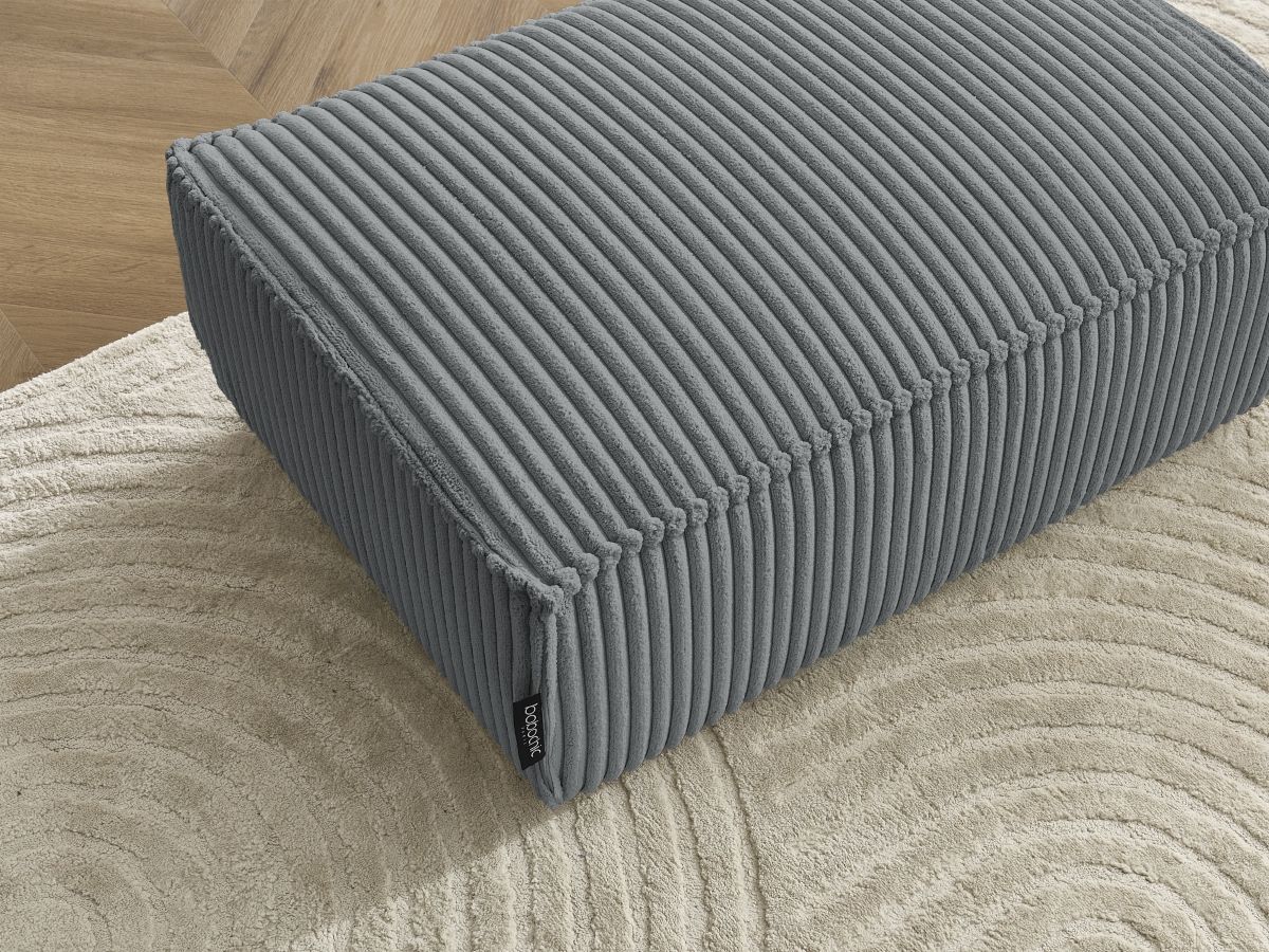 Pouf CHELSEA gros côtelé doux