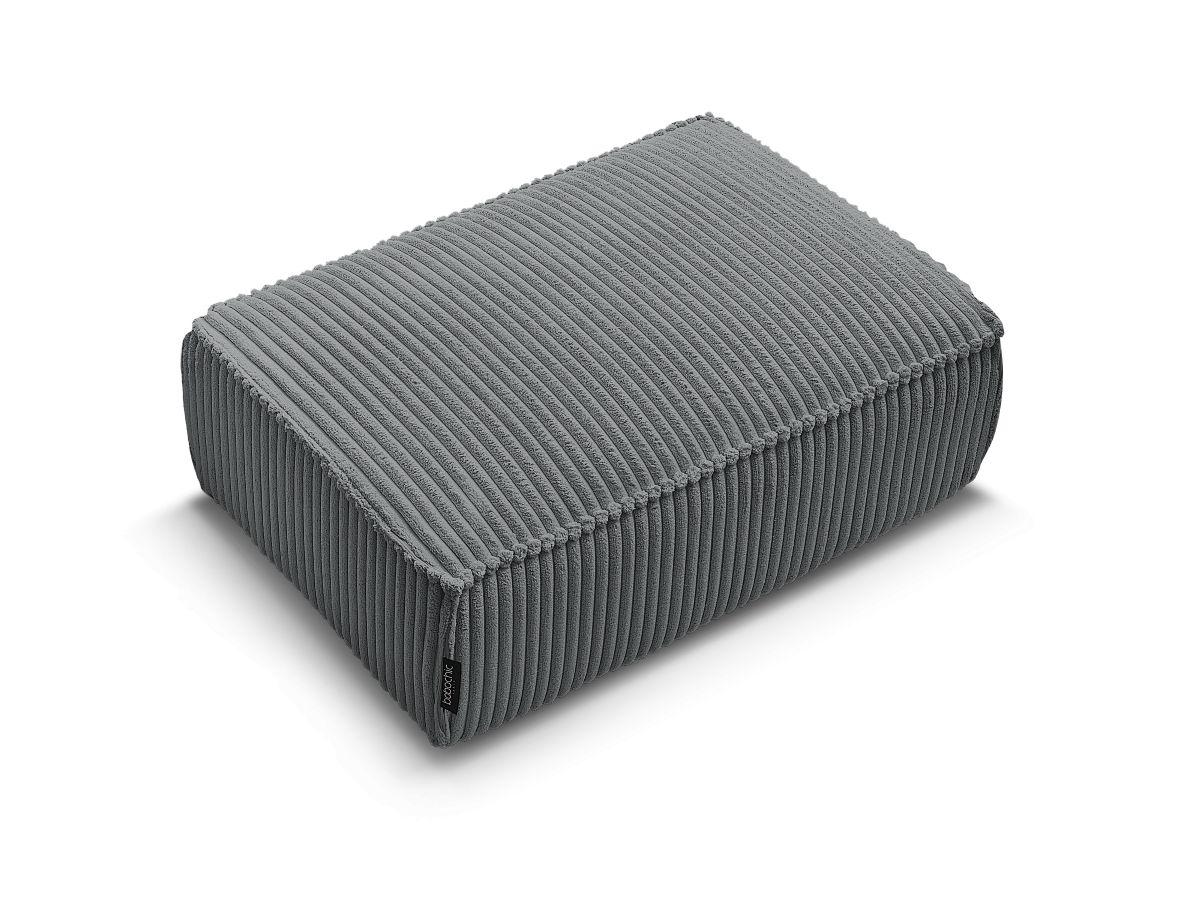 Pouf CHELSEA gros côtelé doux