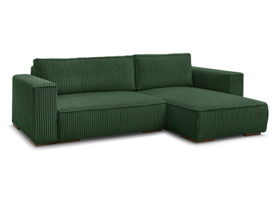 Canapé d'angle réversible convertible coffre CHELSEA gros côtelé doux