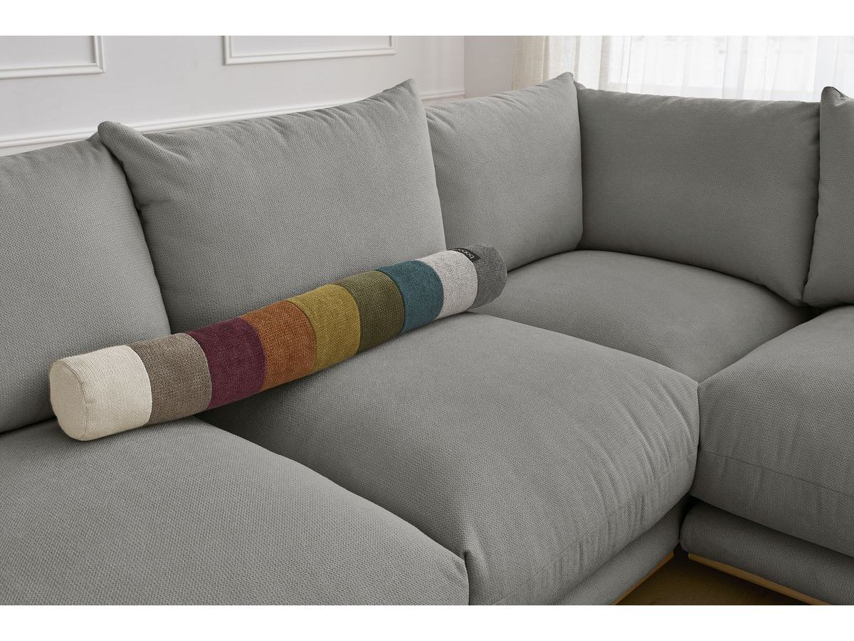 Canapé d'angle réversible ERNEST avec pouf