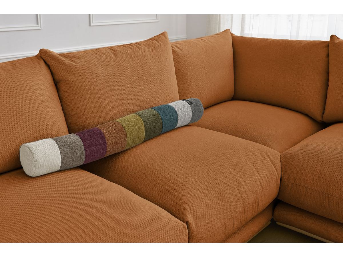 Canapé d'angle réversible ERNEST avec pouf
