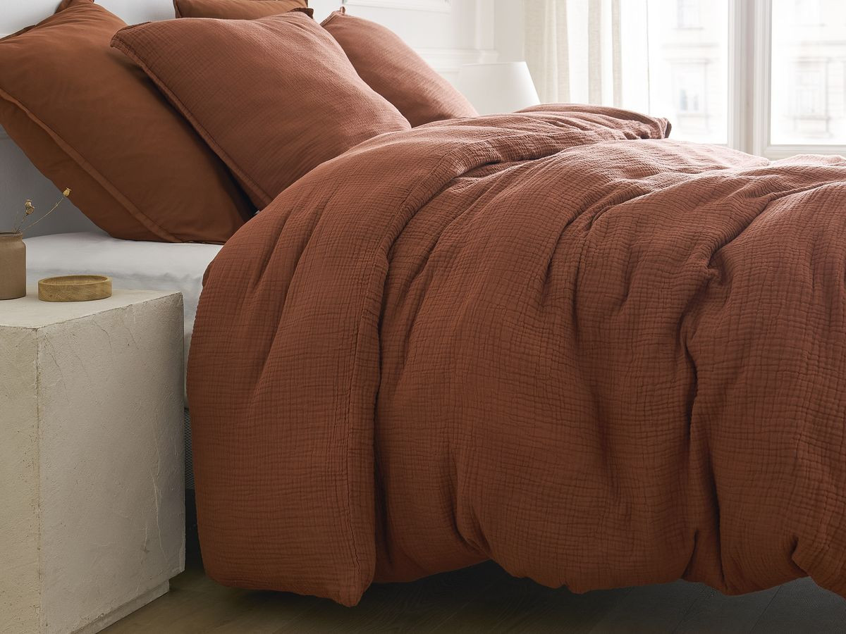 HESTIA katoenen gaas dekbedovertrek