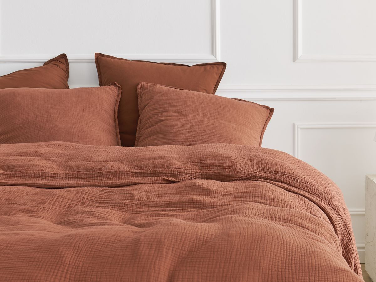 HESTIA katoenen gaas dekbedovertrek