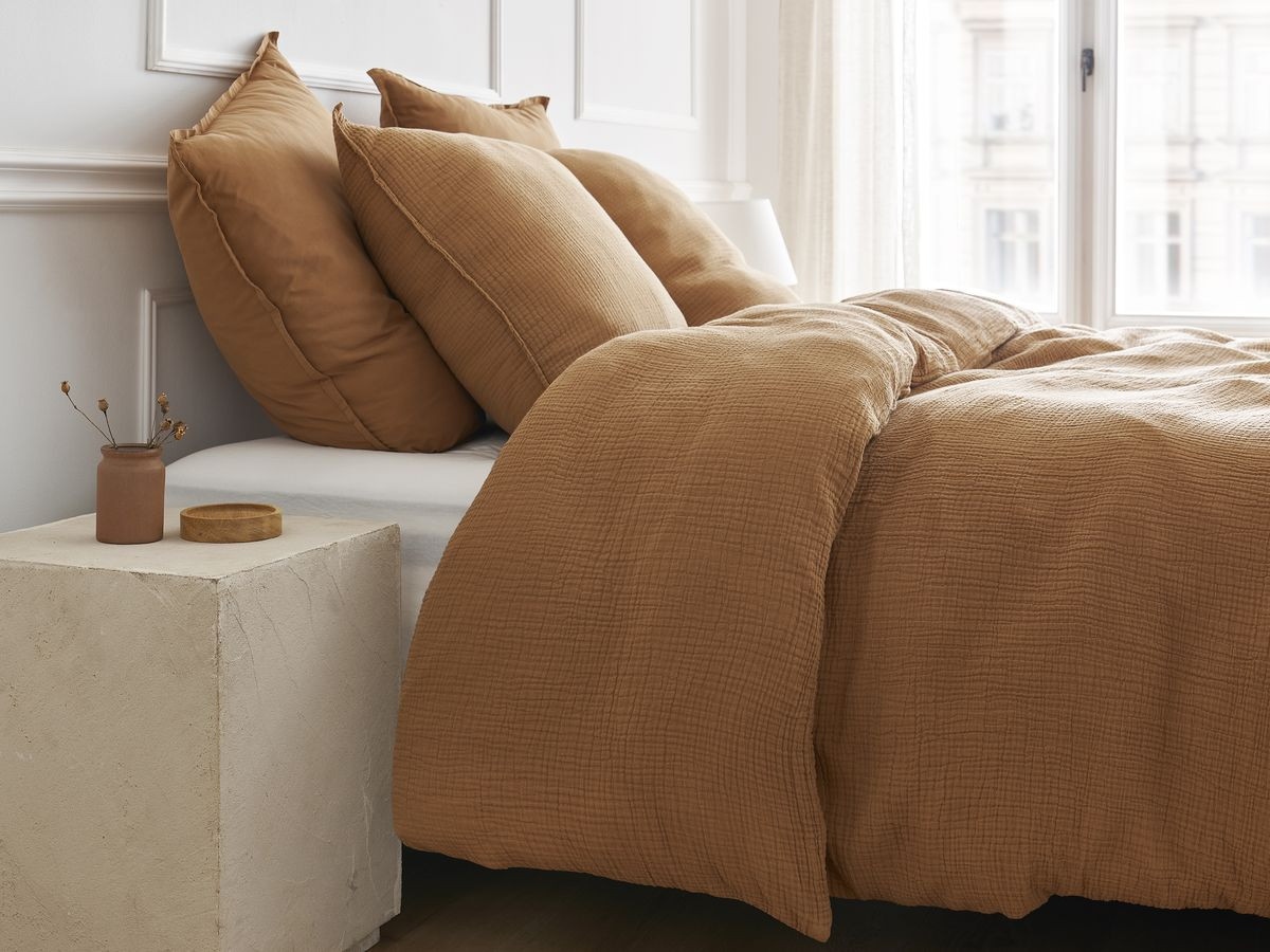 HESTIA katoenen gaas dekbedovertrek