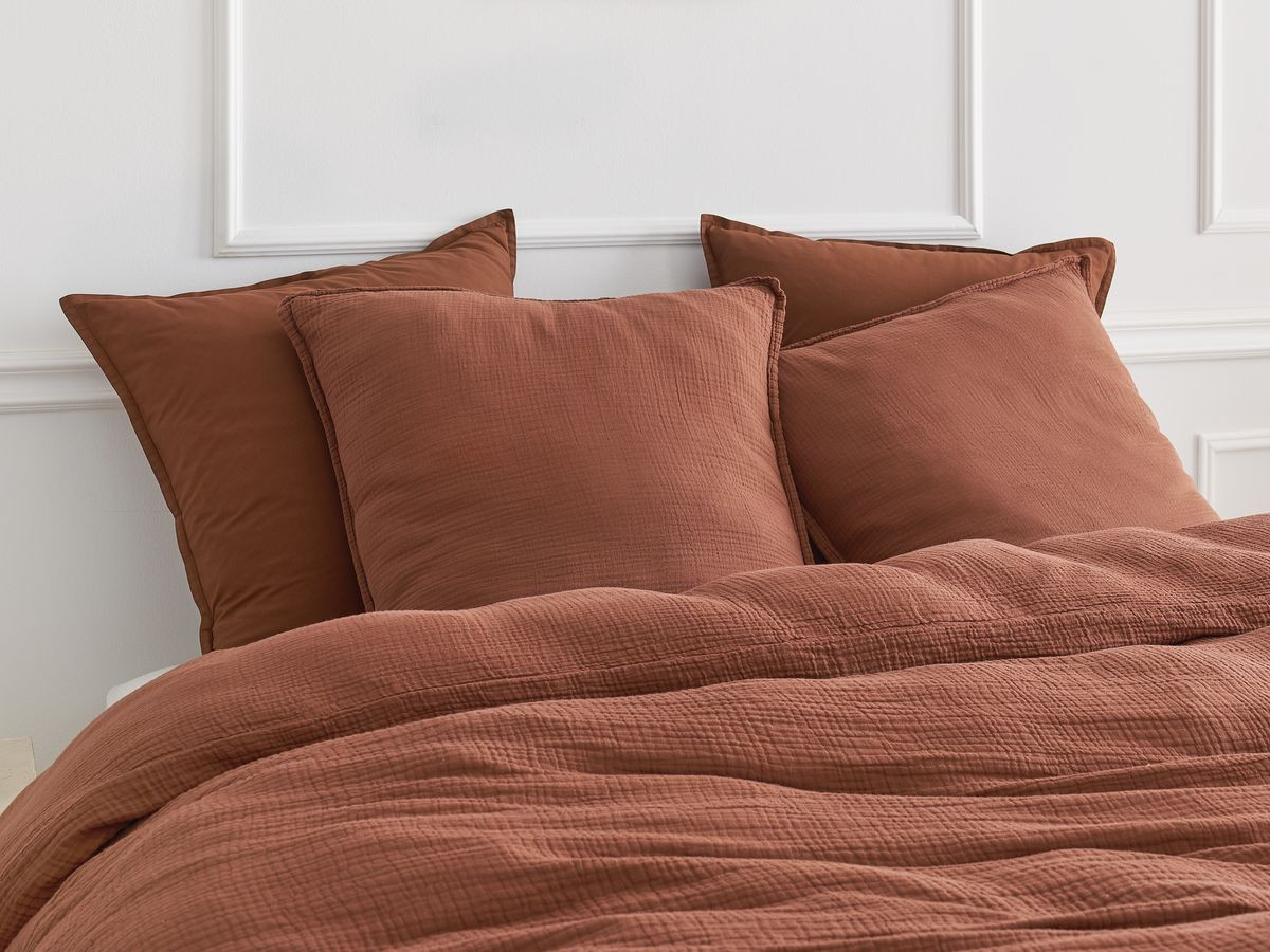 1 HESTIA katoenen gaas kussensloop