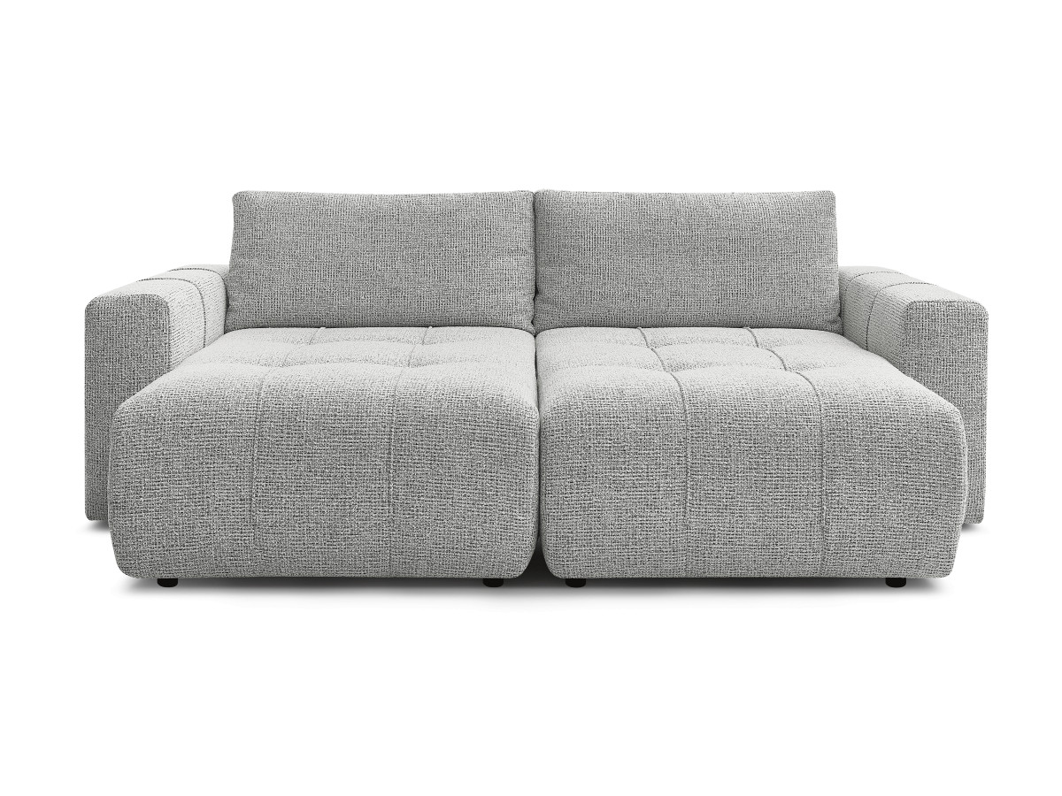 Canapé droit fixe 4 places ARSENE assise profonde tissu chiné